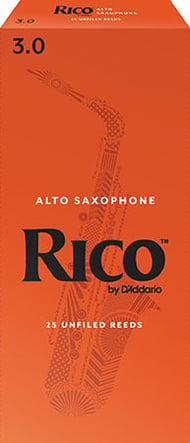 Rico Alto Saxophone Reeds #3 Box of 25 Reeds